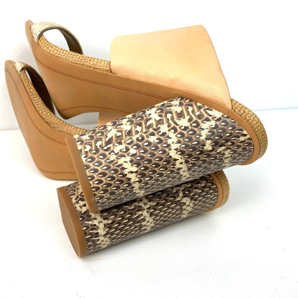 New Sam Edelman Yoselin Heels Sandals Tan/Beguie - Picture 11 of 16